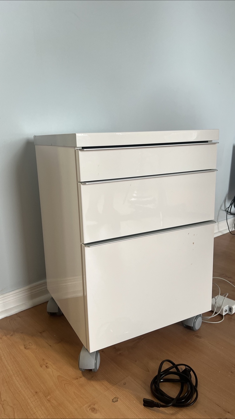 IKEA Helmer White Drawer Unit on Casters - photo 2