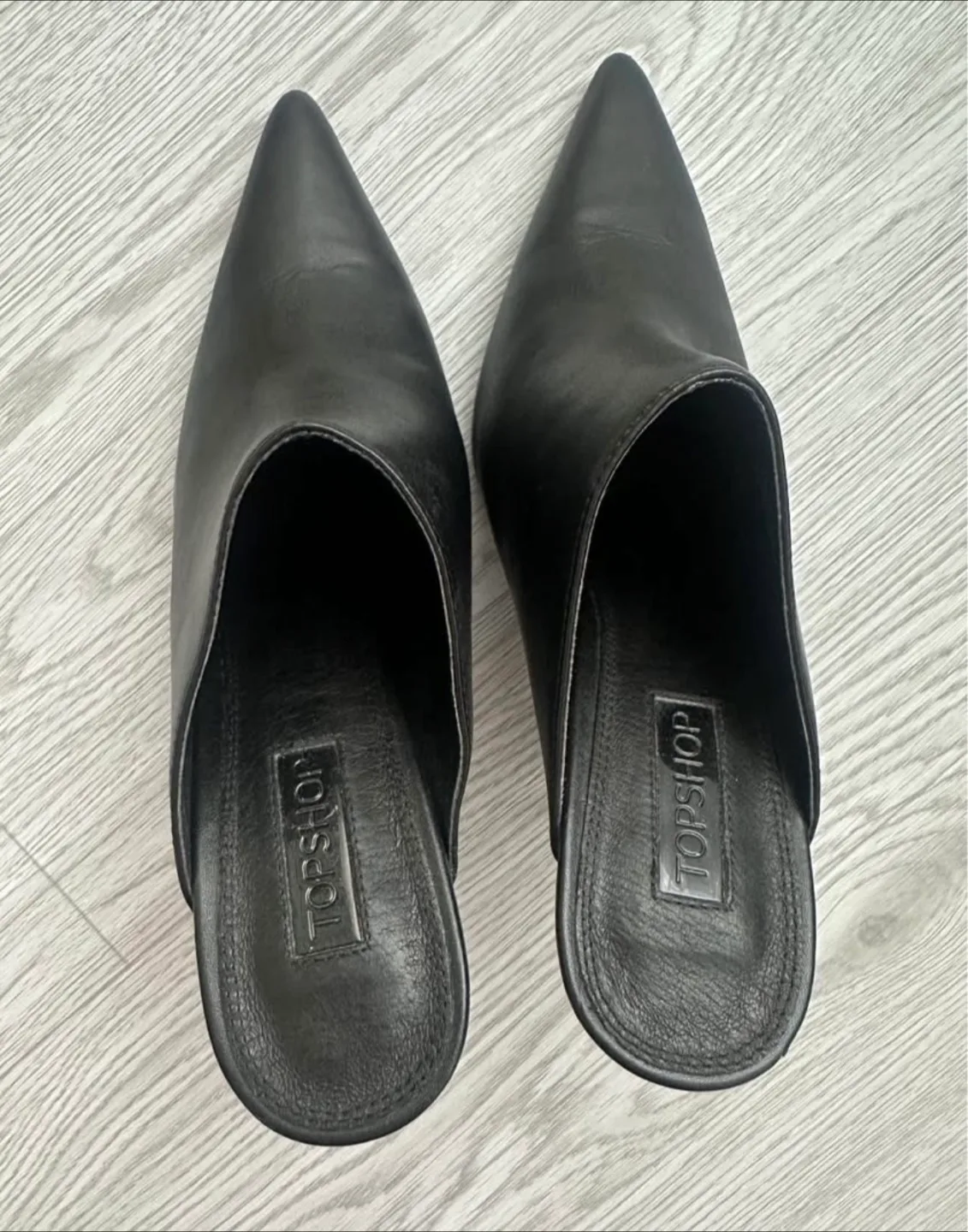 Topshop Black Heels Size 7 image indicator(6)