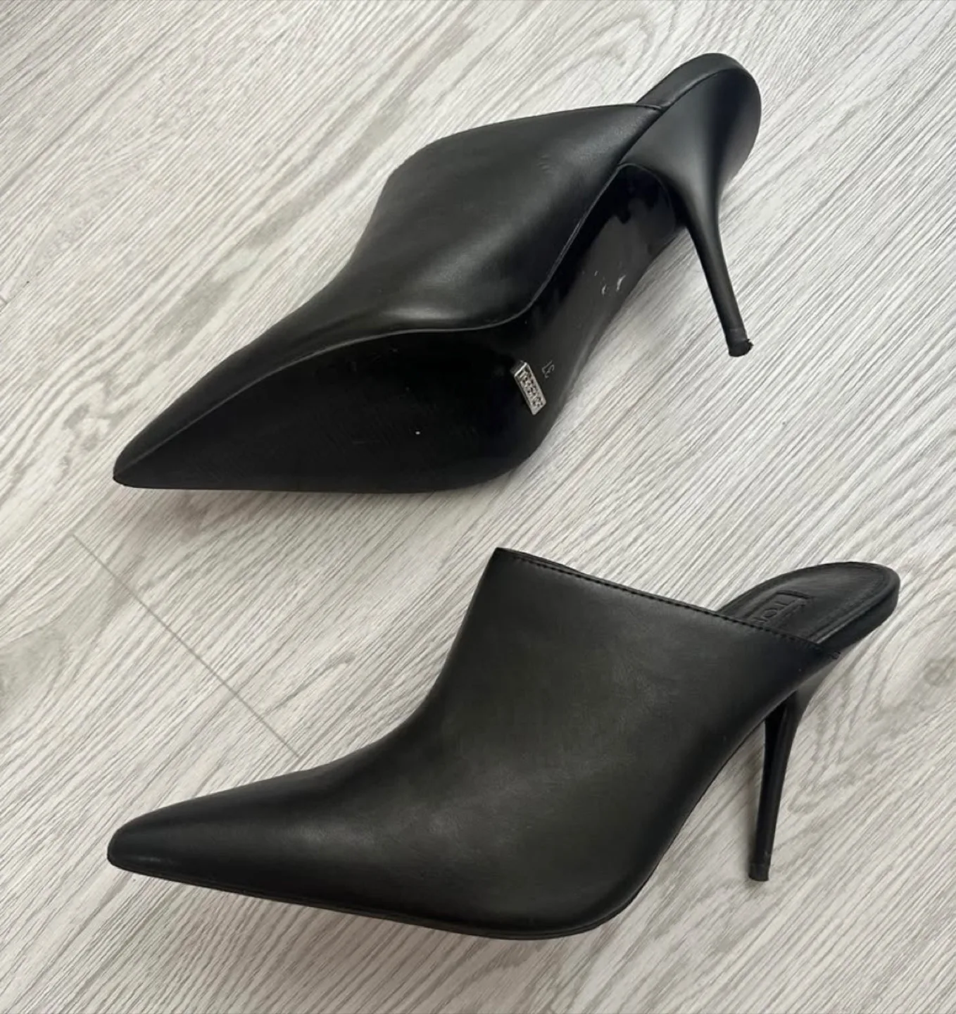 Topshop Black Heels Size 7 image indicator(2)