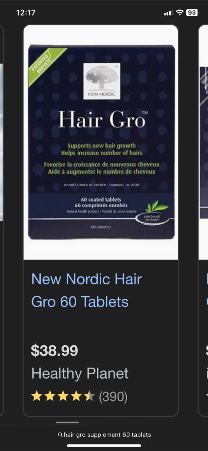 Hair Gro (60 count) image indicator(5)