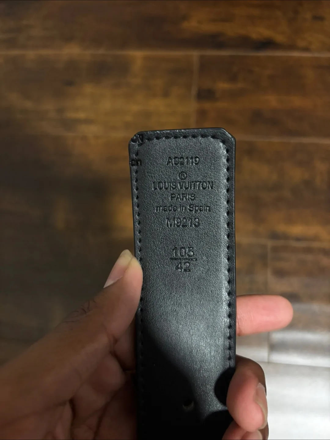 Louis Vuitton Damier Graphite Belt - Size 105/42 image indicator(4)