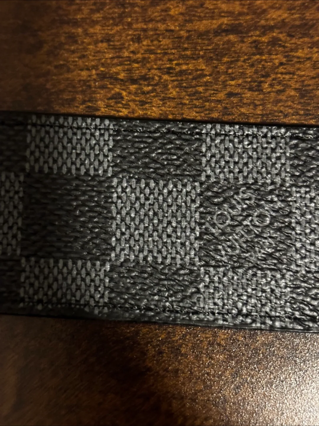 Louis Vuitton Damier Graphite Belt - Size 105/42 image indicator(3)