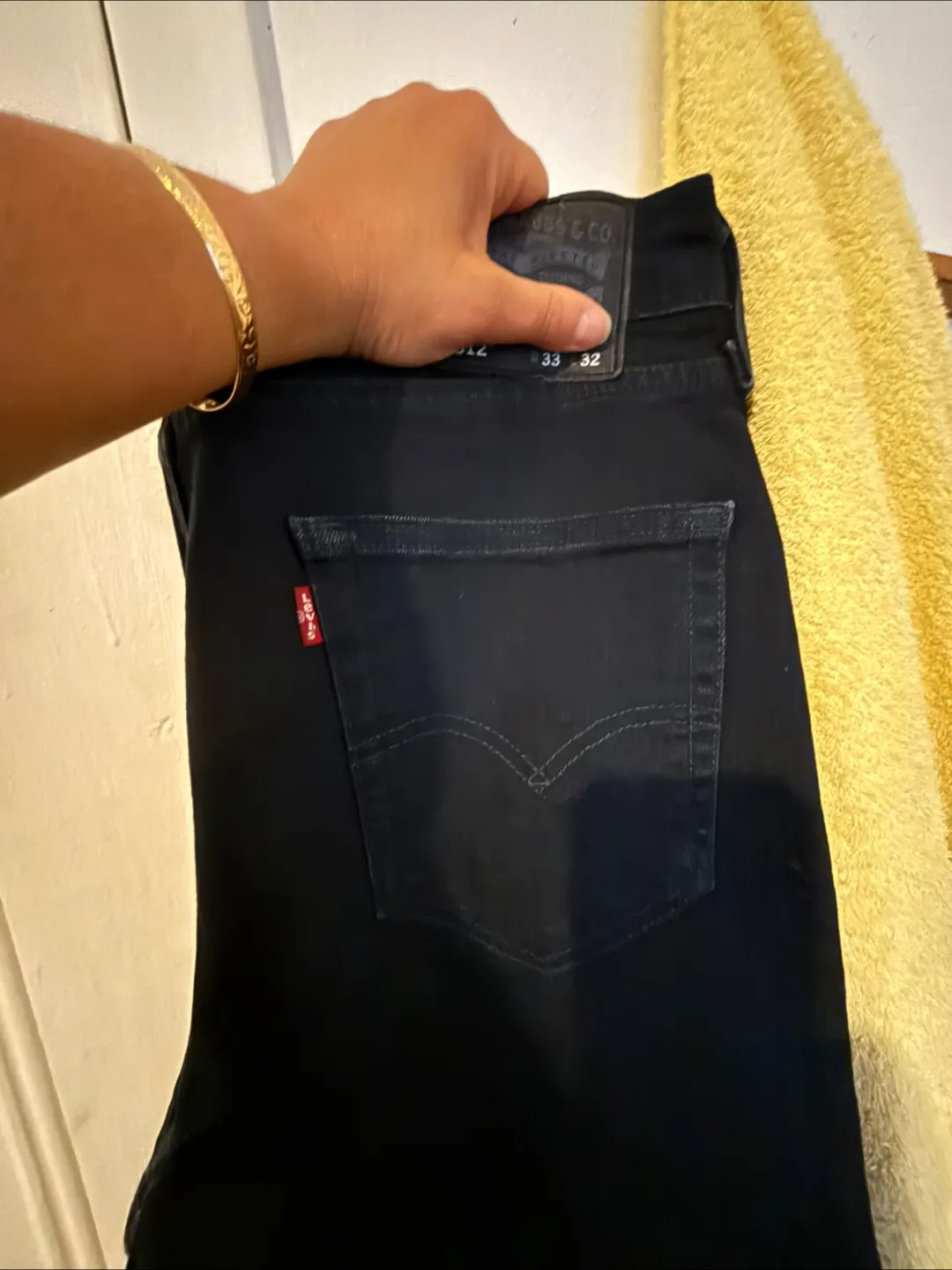 Levi's 512 Jeans, W33 L32 dark blue denim thumbnail