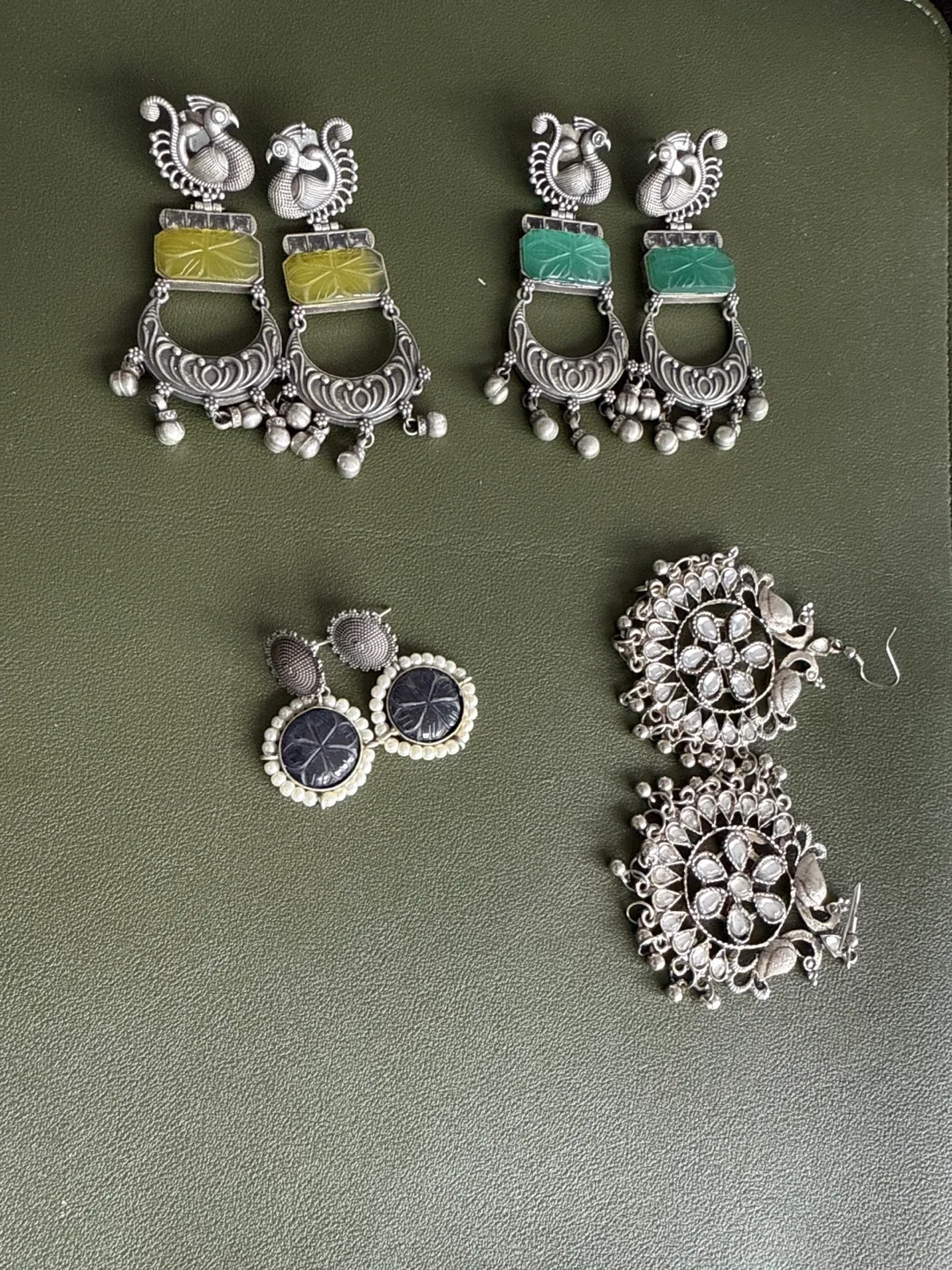 Assorted Silver Tone Earrings thumbnail