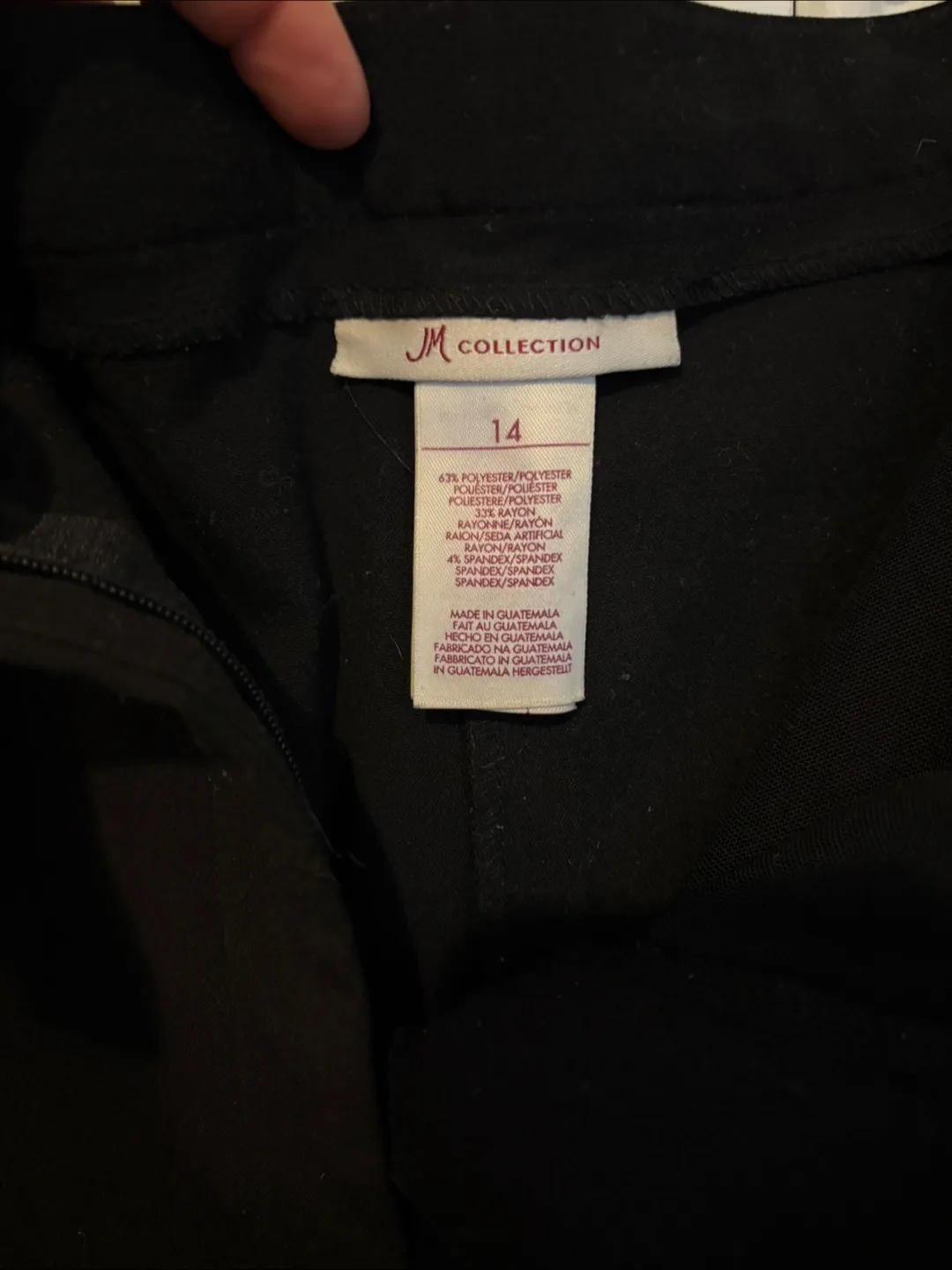 JM Collection Black Pants - Size 14 thumbnail