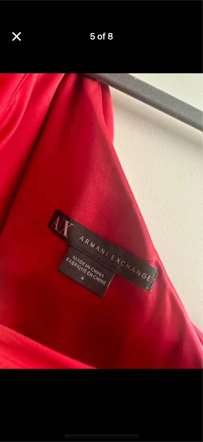 Armani Exchange Red Dress - Size 4 image indicator(5)