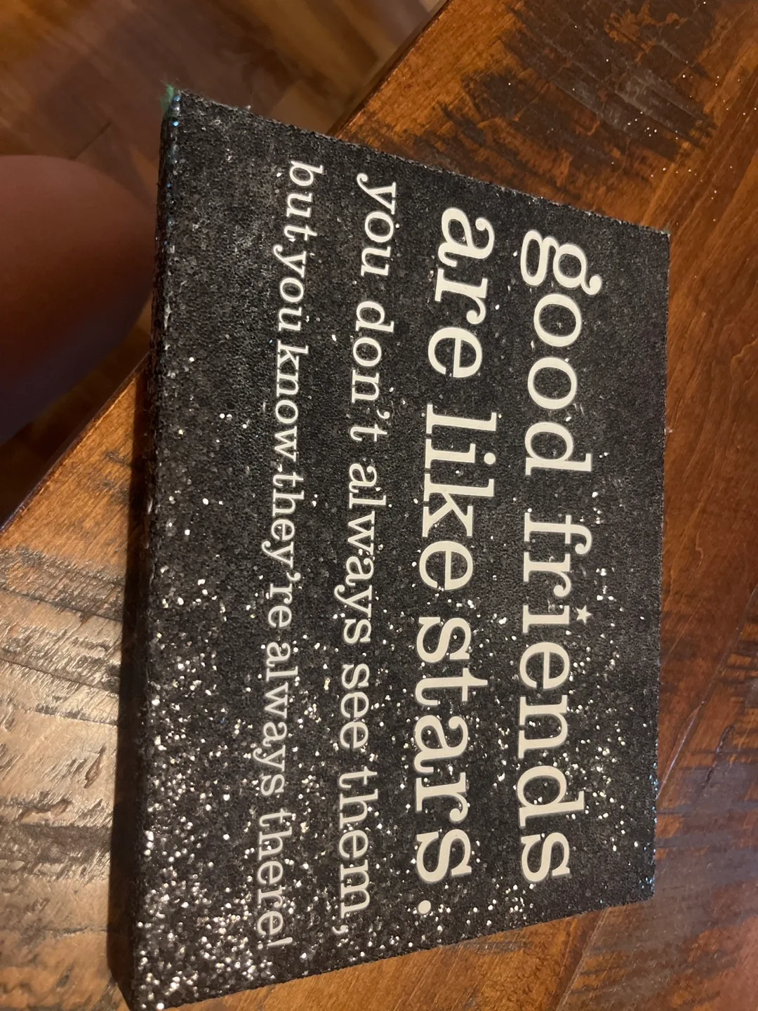 Good Friends Like Stars Glitter sign thumbnail