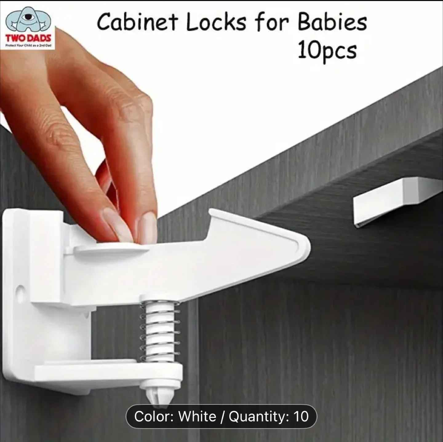 4 sets of Baby Safety Locks for drawer, cabinet, toilet and door thumbnail