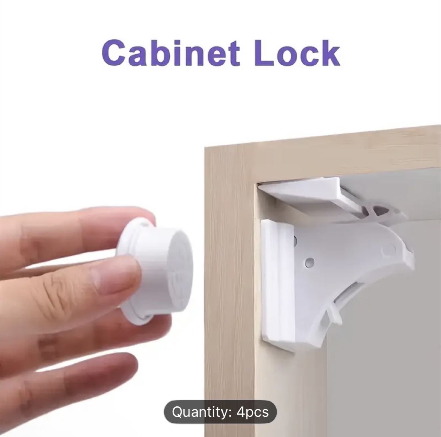 4 sets of Baby Safety Locks for drawer, cabinet, toilet and door - photo 2