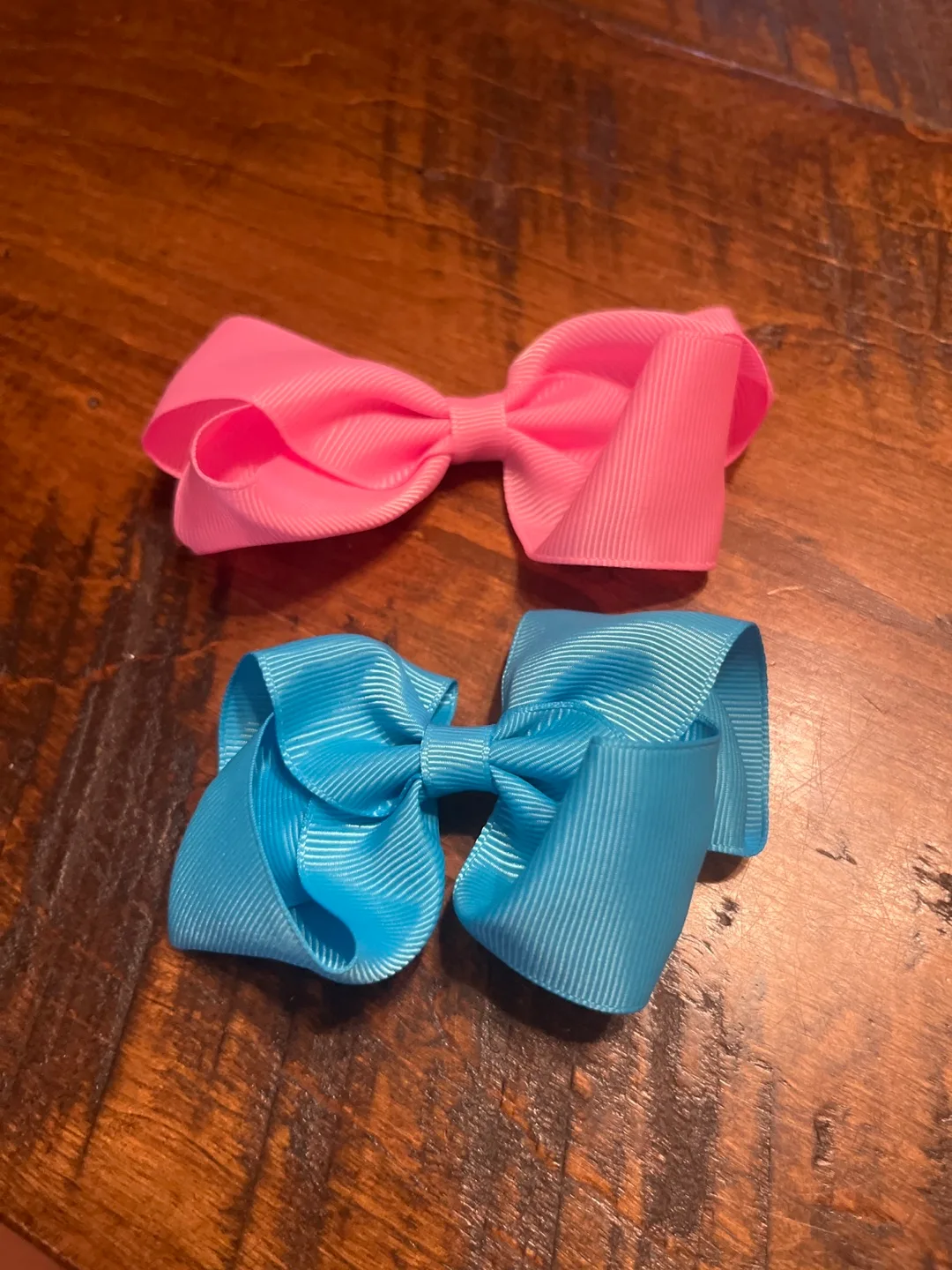 Hair Bows - Pink & Blue thumbnail