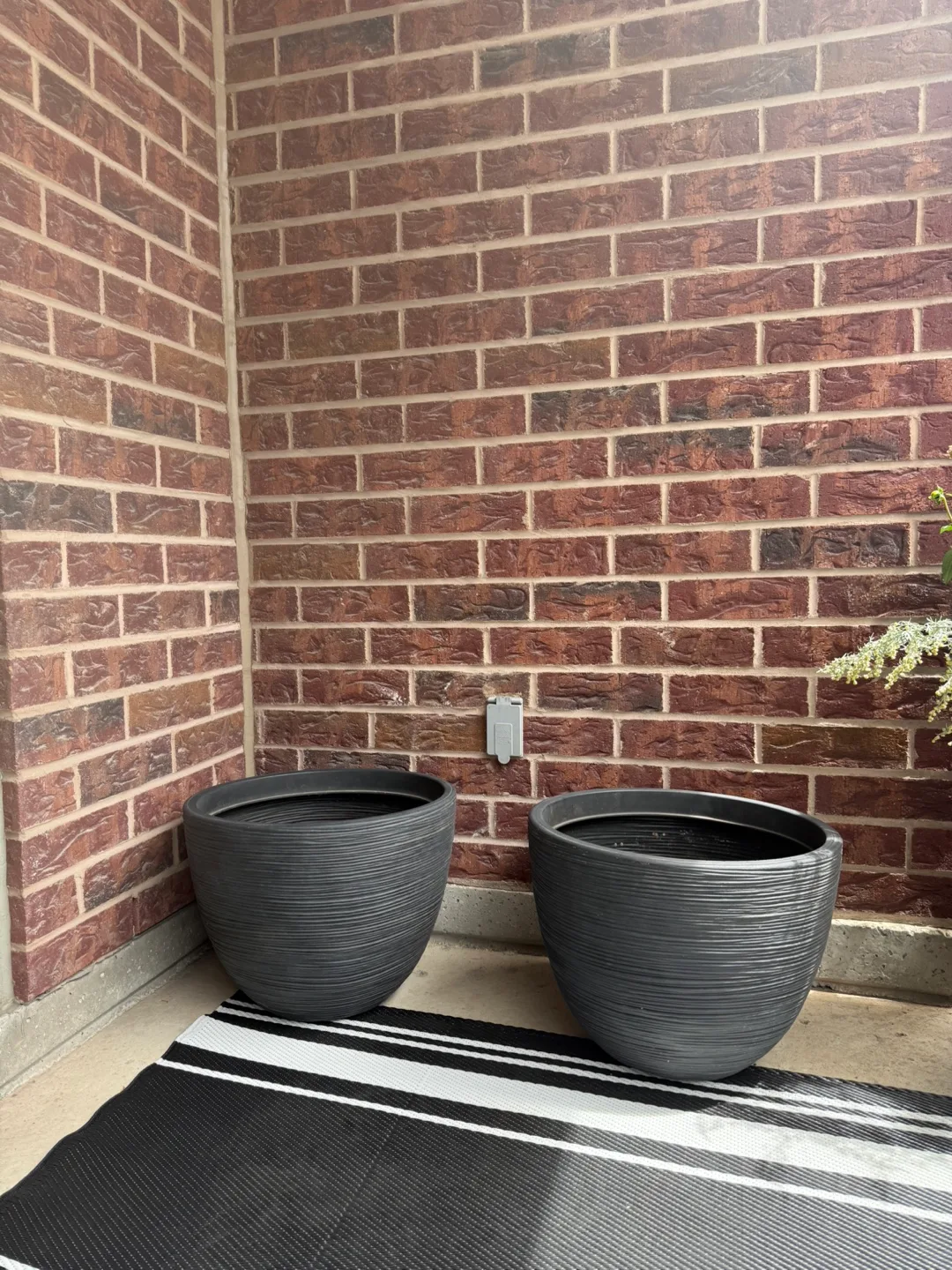 2 Dark Grey Outdoor Planters thumbnail