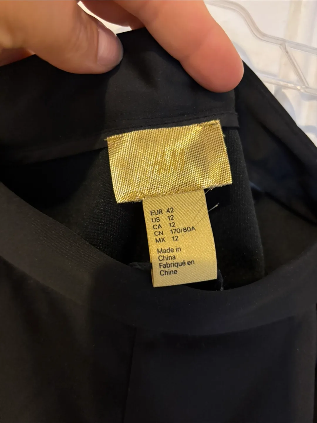 H&M Black Silky Dress Shorts - Size 12 thumbnail