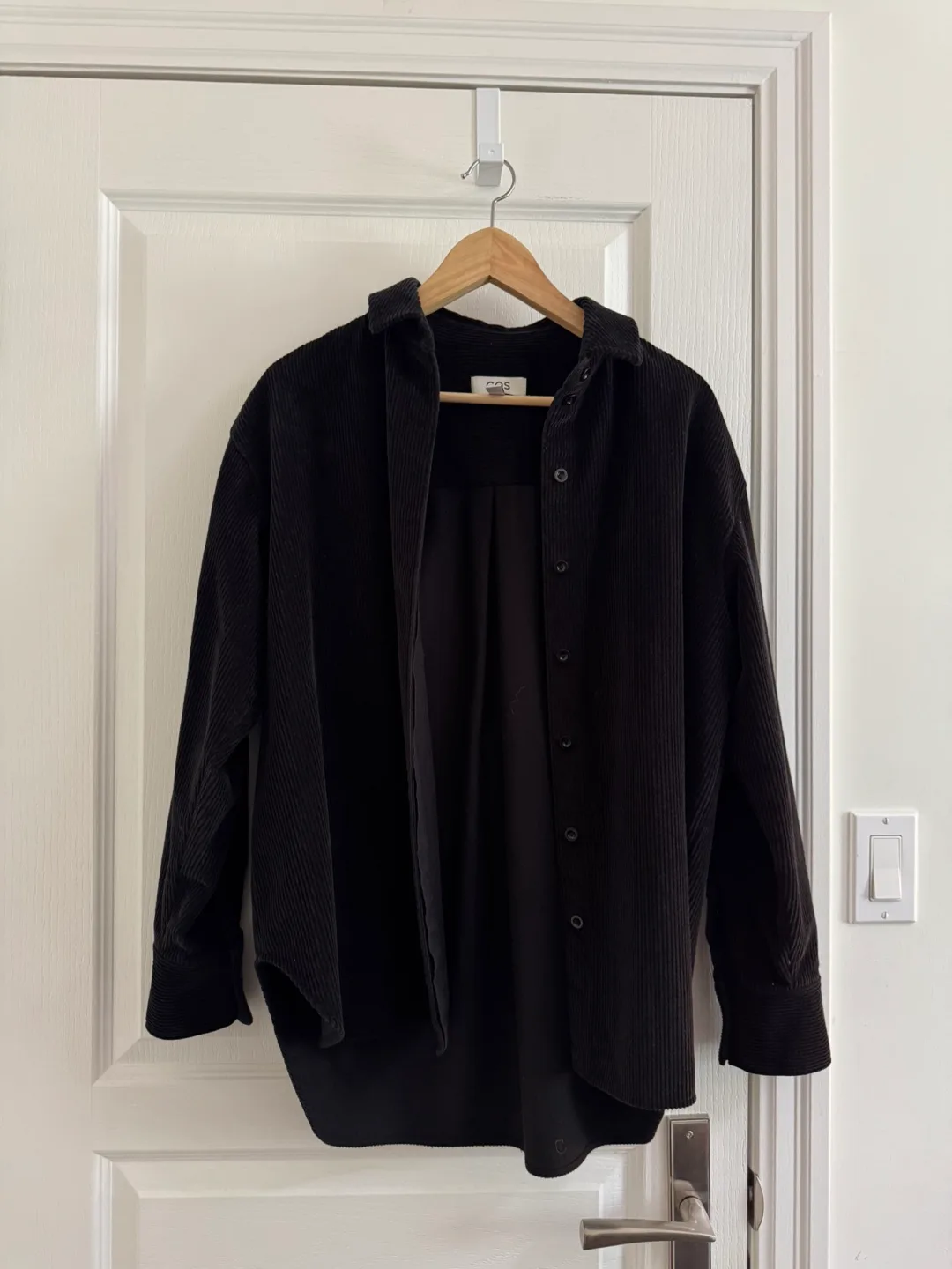 COS Black Corduroy Shirt - Size US 4 thumbnail