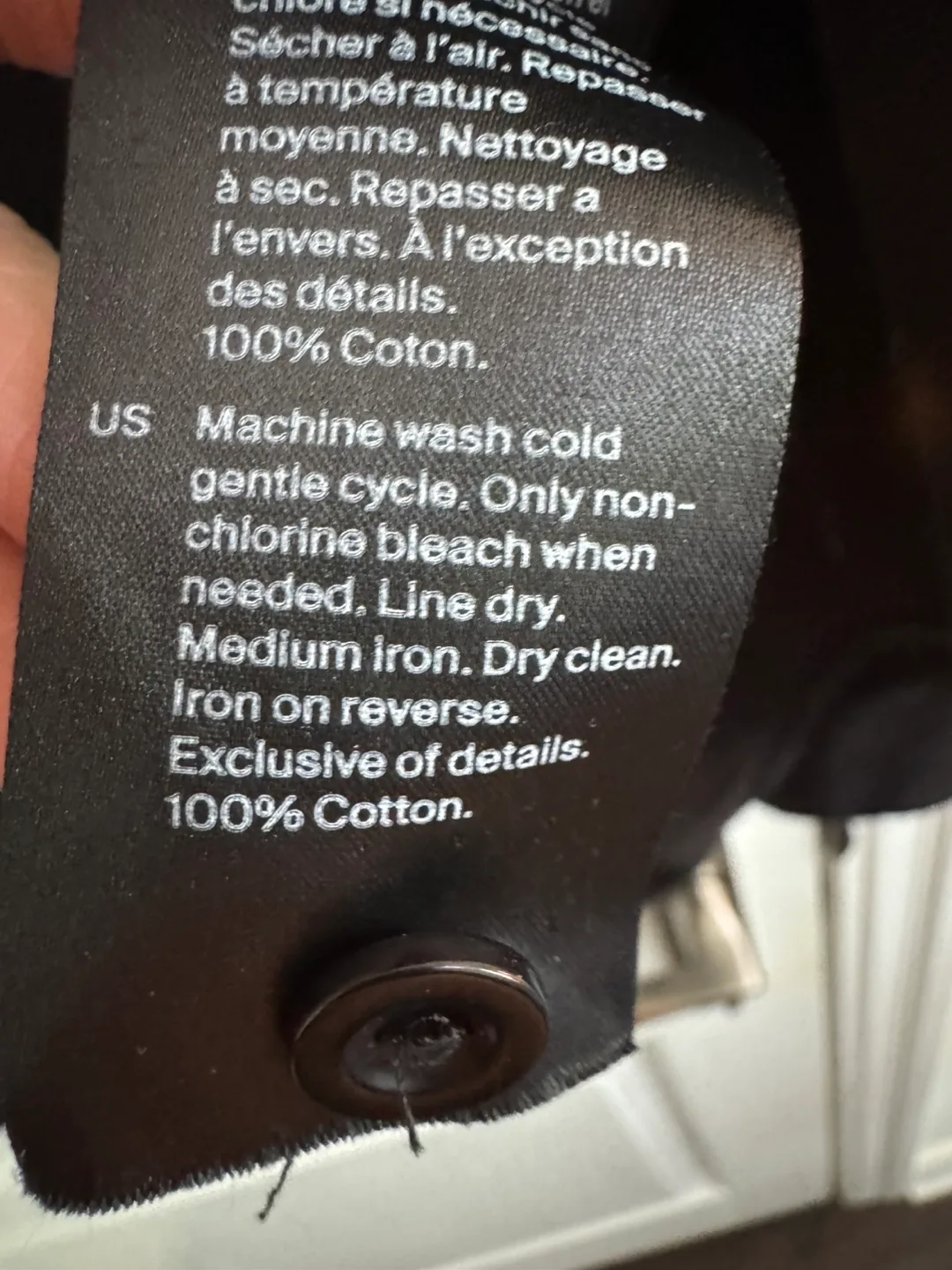 COS Black Corduroy Shirt - Size US 4 image indicator(4)