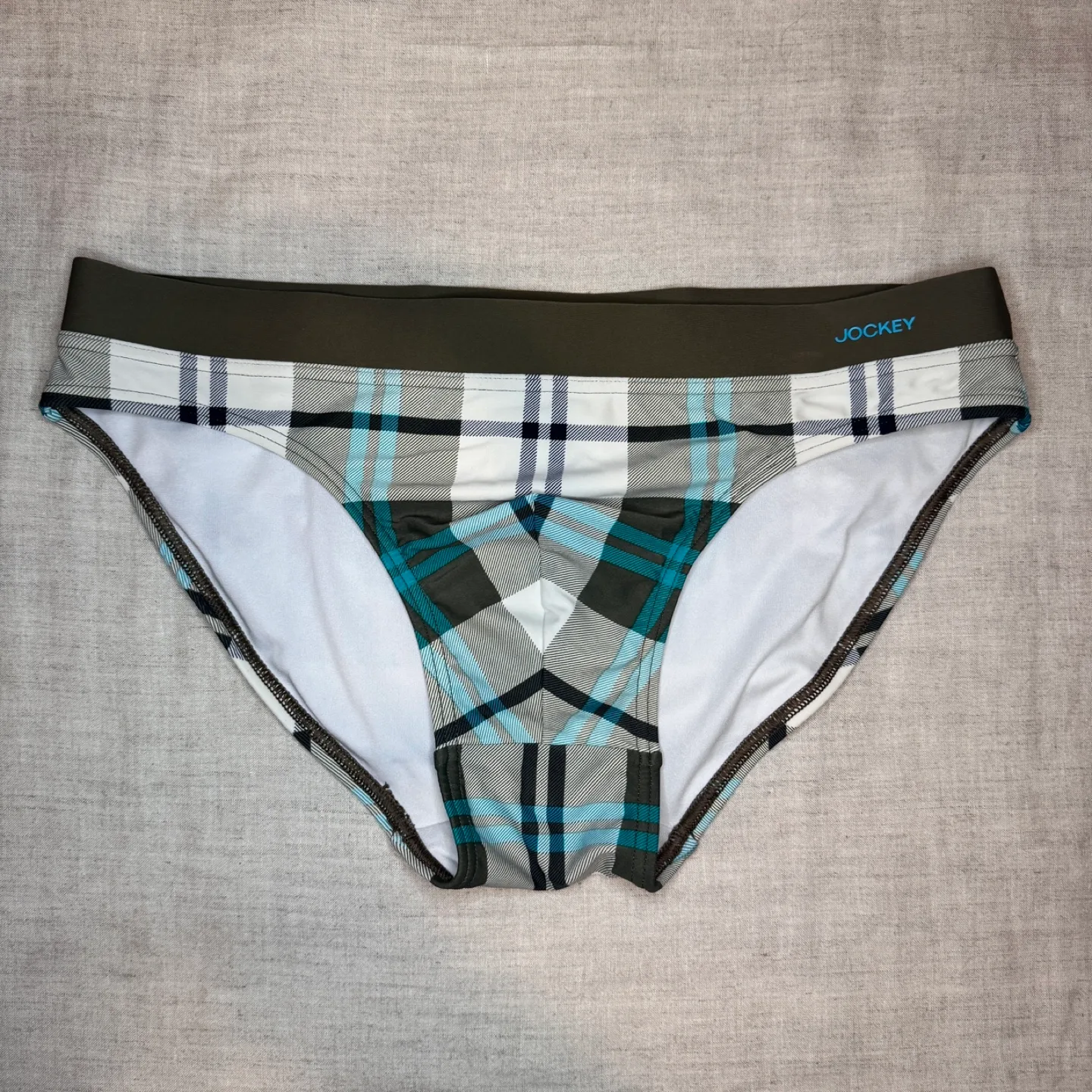 Jockey Swim Brief - Plaid Pattern thumbnail