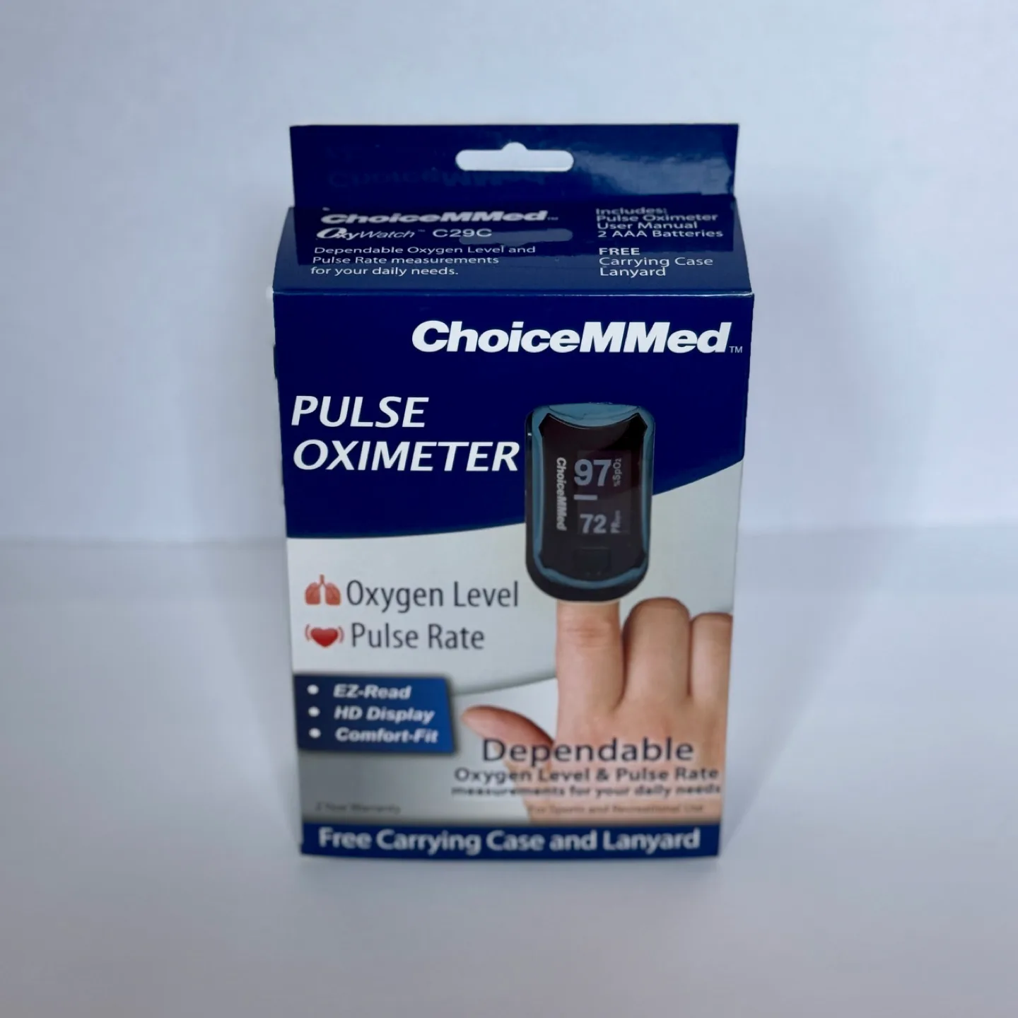 ChoiceMMed Pulse Oximeter - New in Box thumbnail