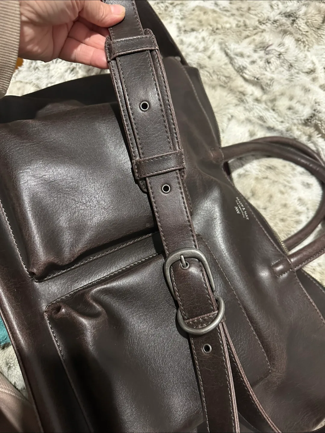 Matt & Nat NW Brown Tote Bag image indicator(4)