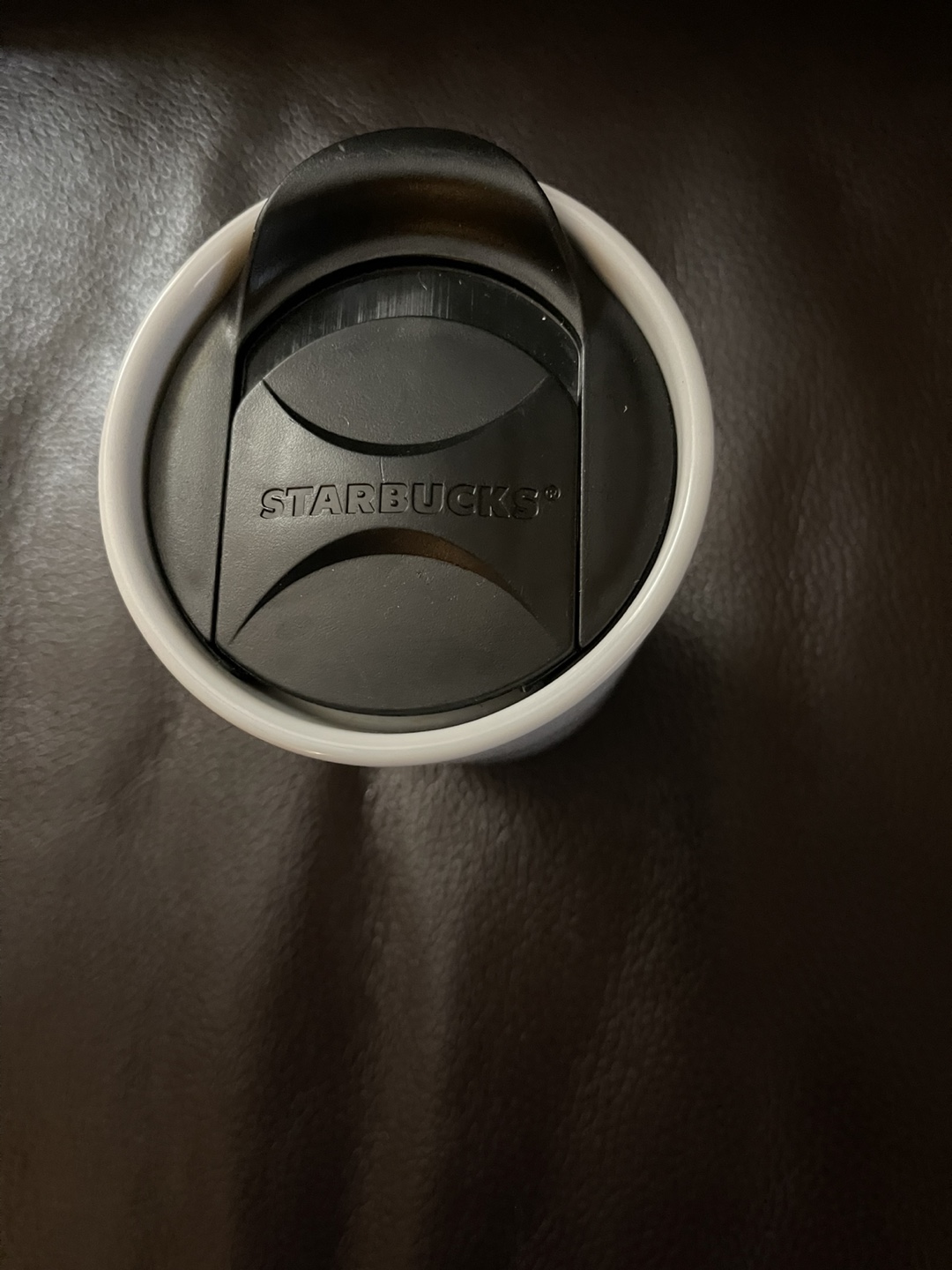 Starbucks White Ceramic Travel Mug - photo 3