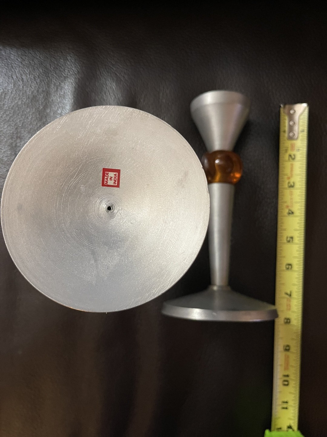 Pair of Metal Candlestick Holders - photo 3