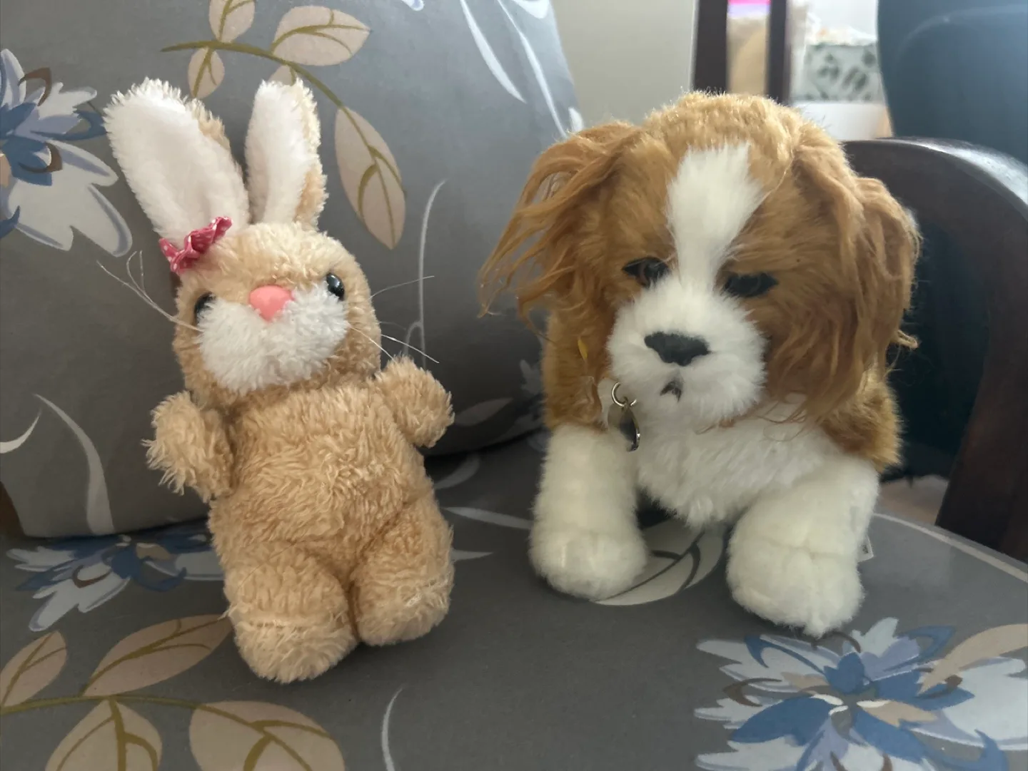 Stuffed Bunny and Dog Plush Toys thumbnail