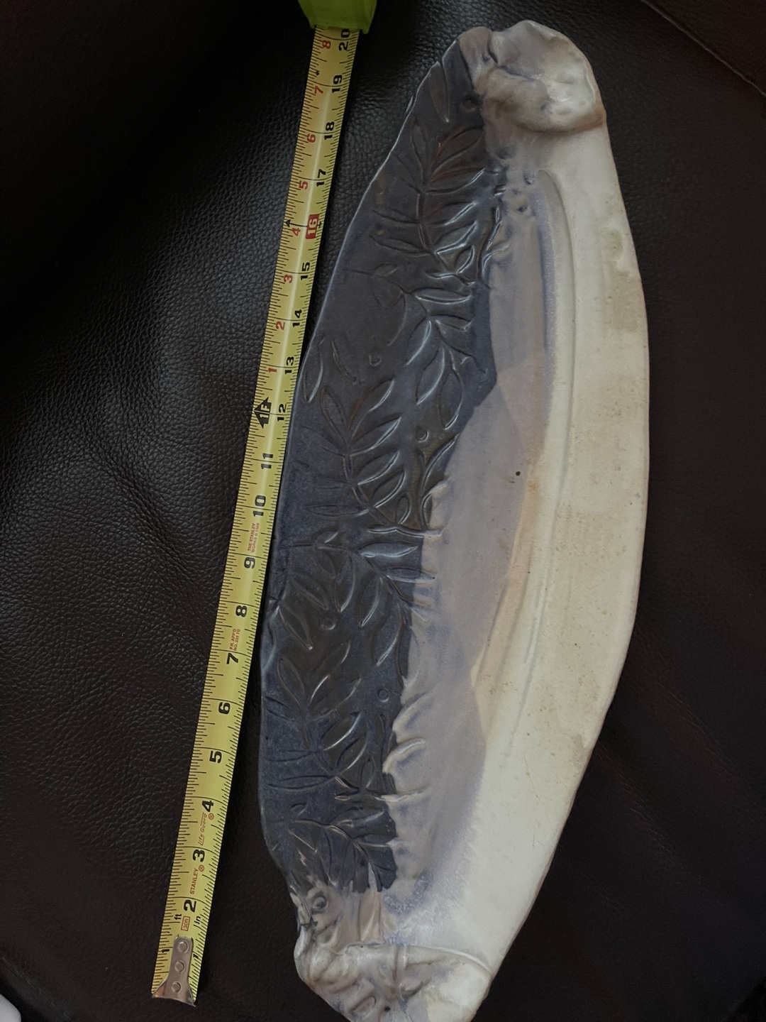 Decorative Leaf Pattern Serving Platter - photo 2