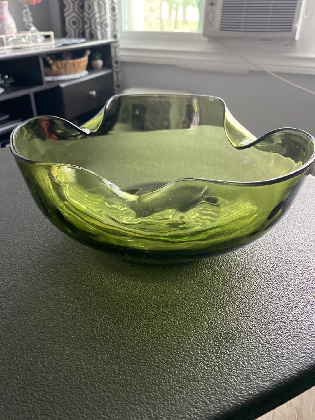 Green Glass Bowl thumbnail