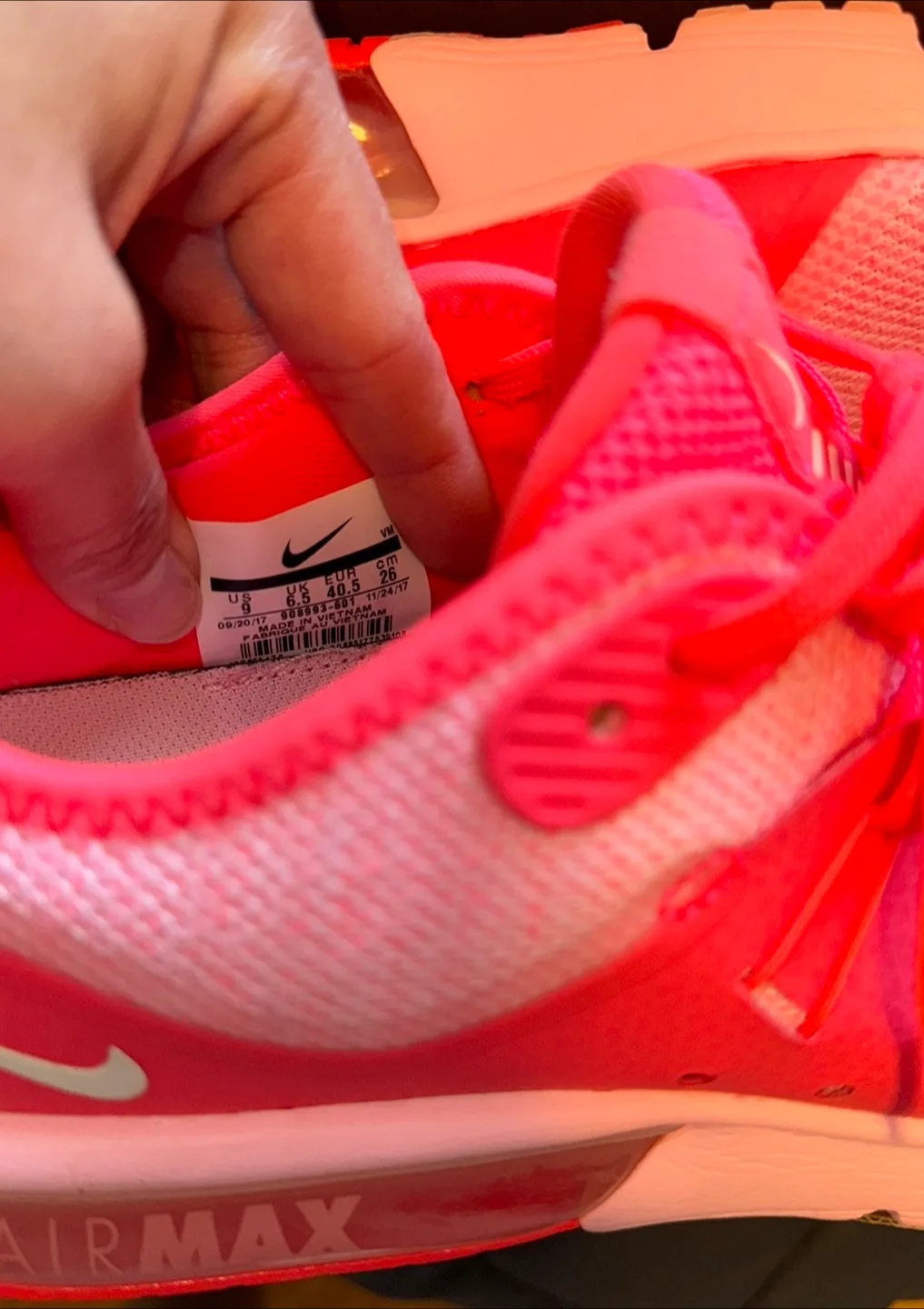 Nike Air Max Sequent 4.5 Pink, Size 9 (Women's) image indicator(3)