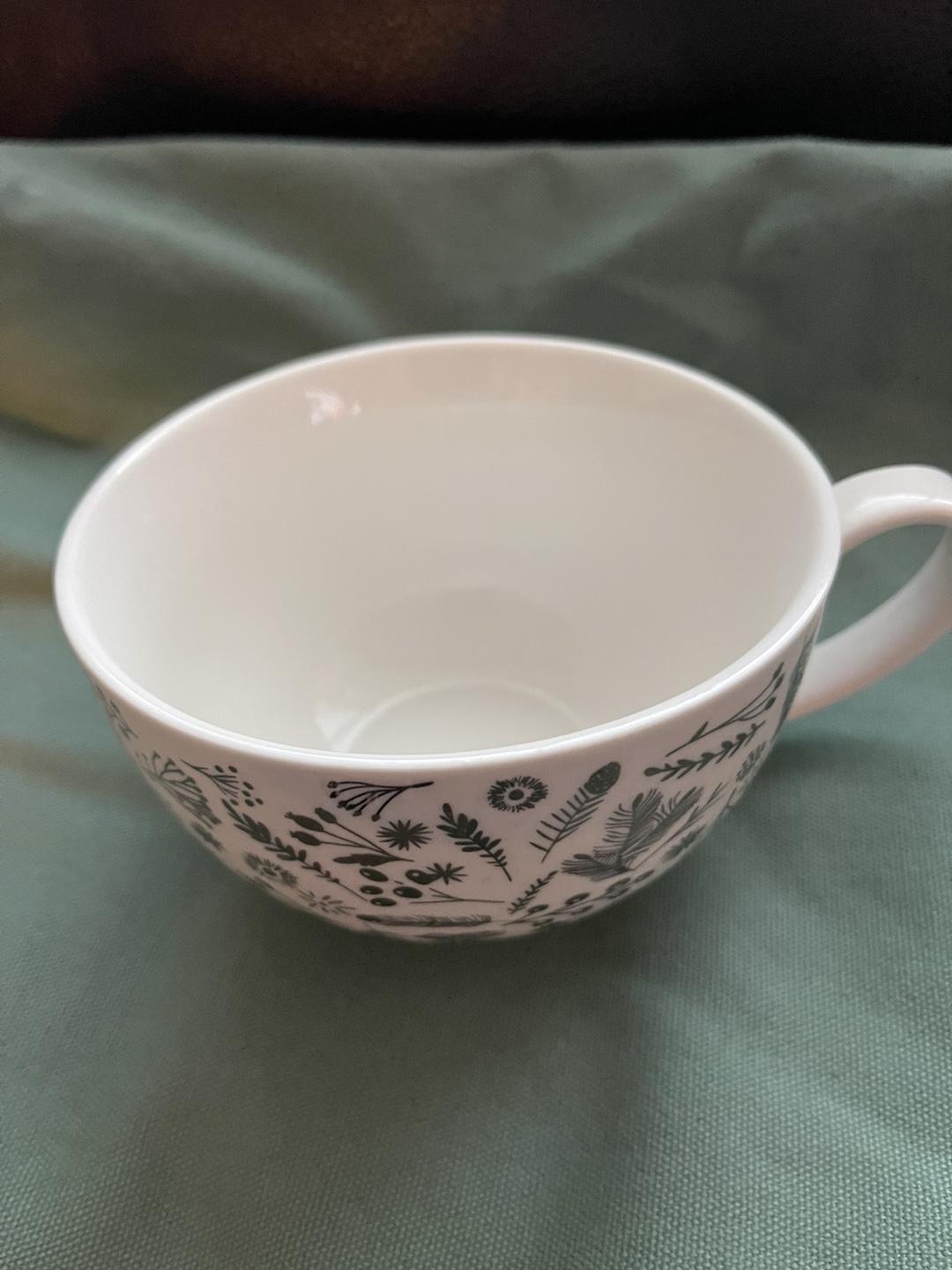 Indigo Floral Patterned Mug - photo 2