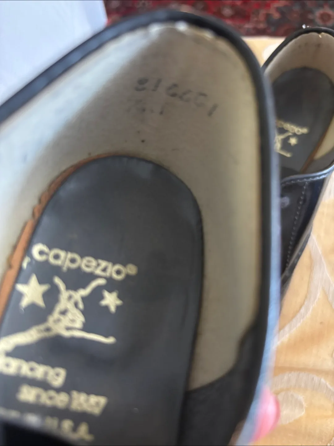 Capezio Black Tap Shoes, Size 7 image indicator(5)