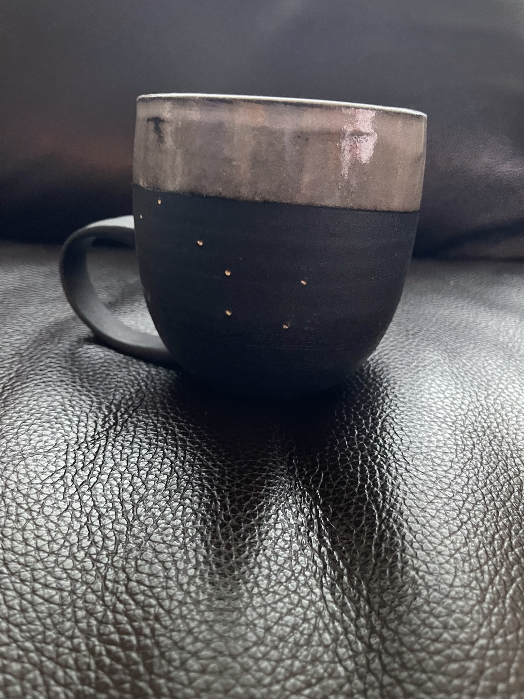 Handmade Ceramic Mug - Black and Beige - photo 4