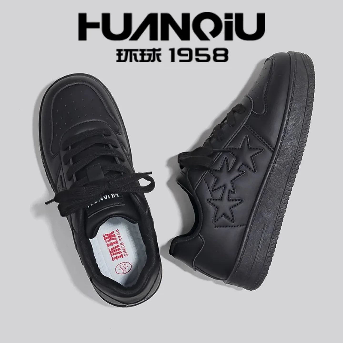 Black anti-slippery working shoes-size 38 thumbnail