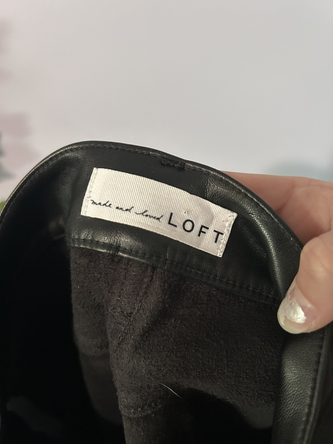Ann Taylor LOFT Black Faux Leather Pants - Size 26 - photo 2