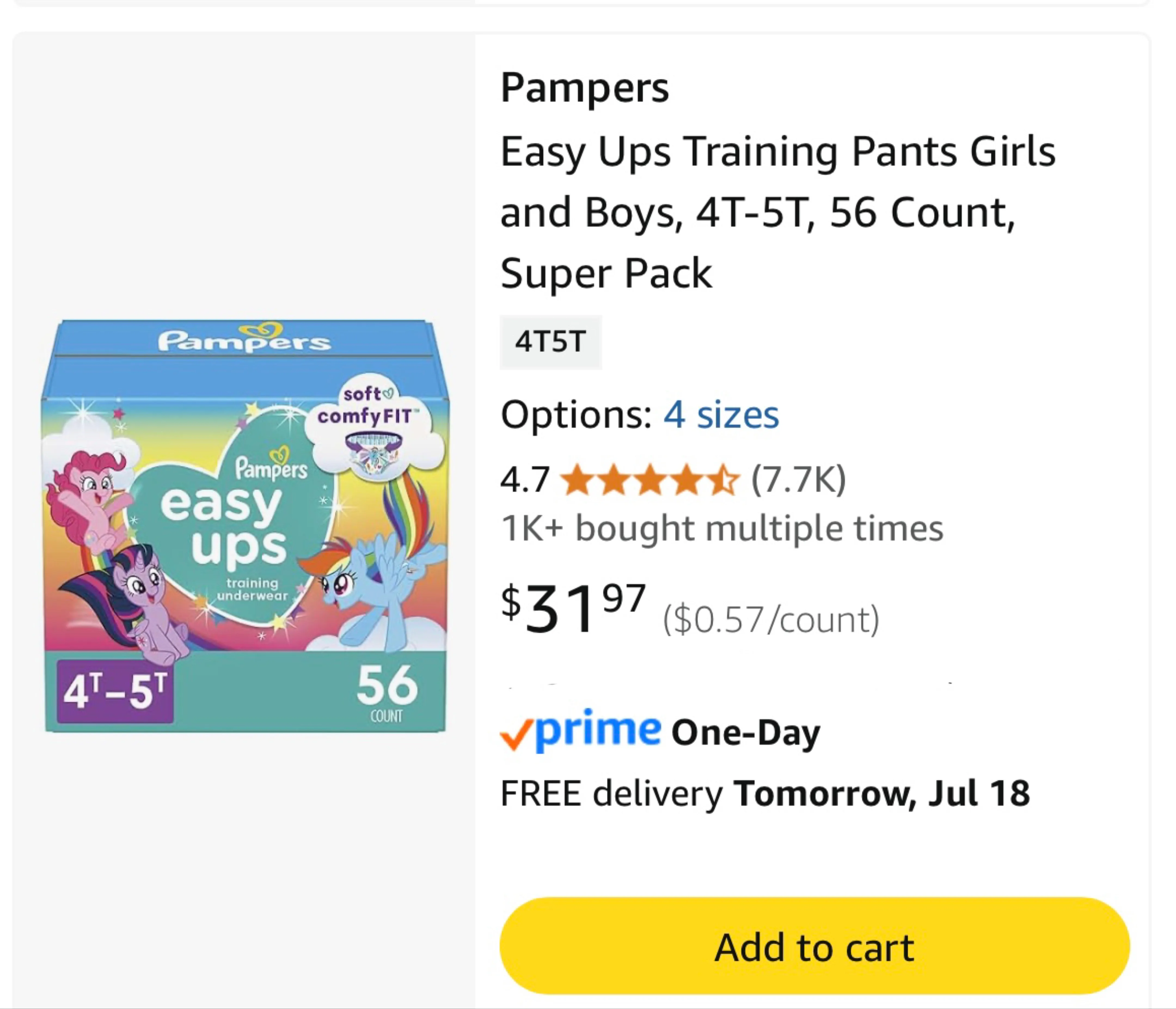 New Case Pampers Easy Ups MLP, 4T-5T image indicator(2)