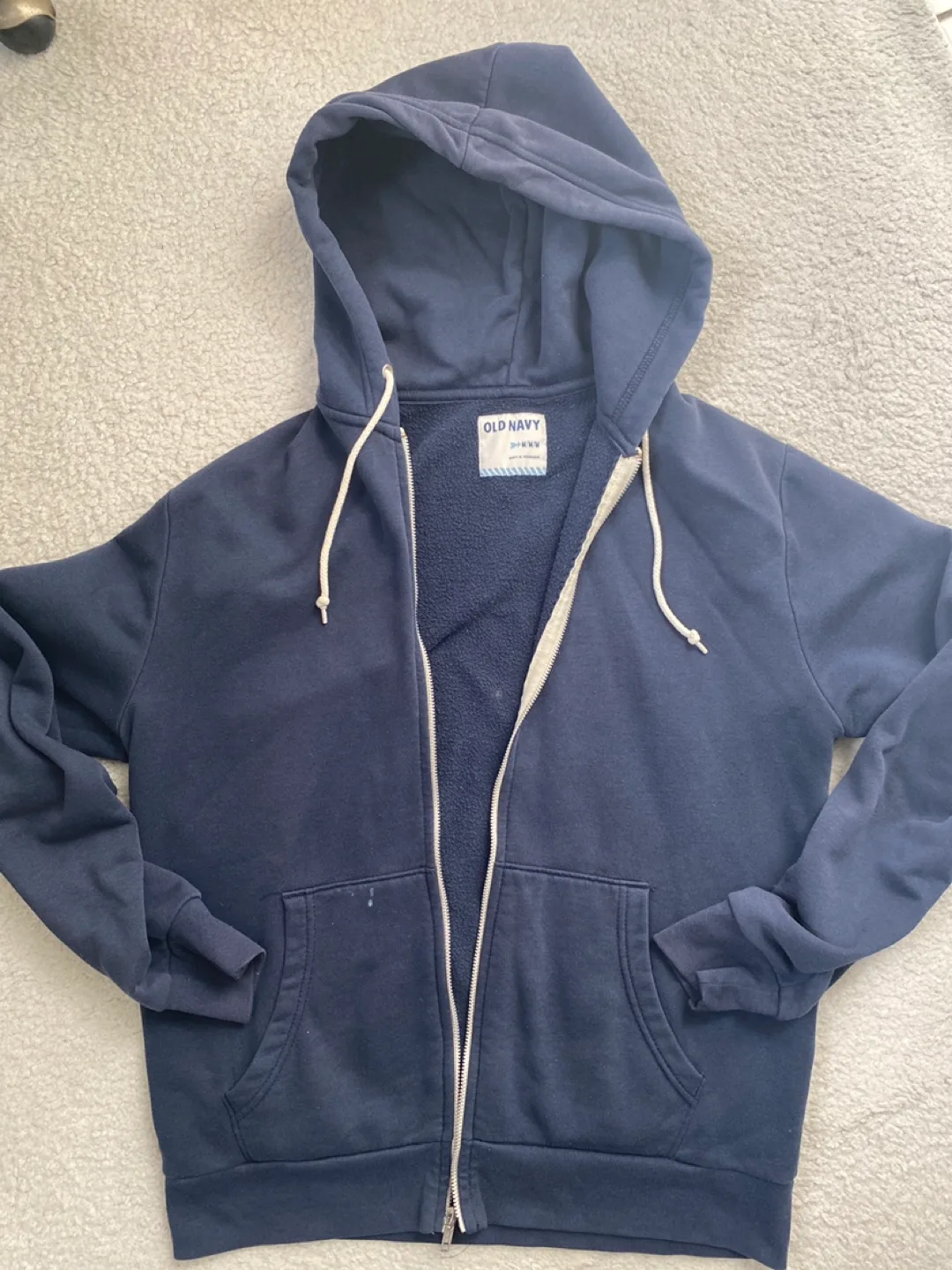 Old Navy 🇨🇦 Blue Zip-Up Hoodie thumbnail