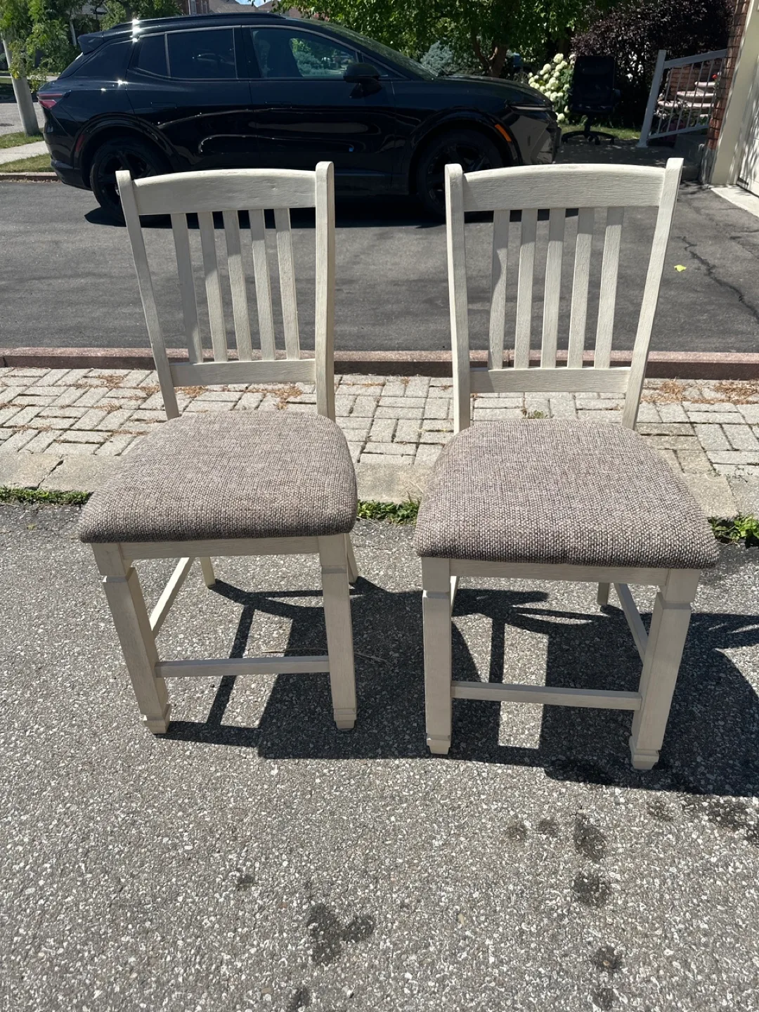 Set of 2 Dining Chairs - Light Beige thumbnail
