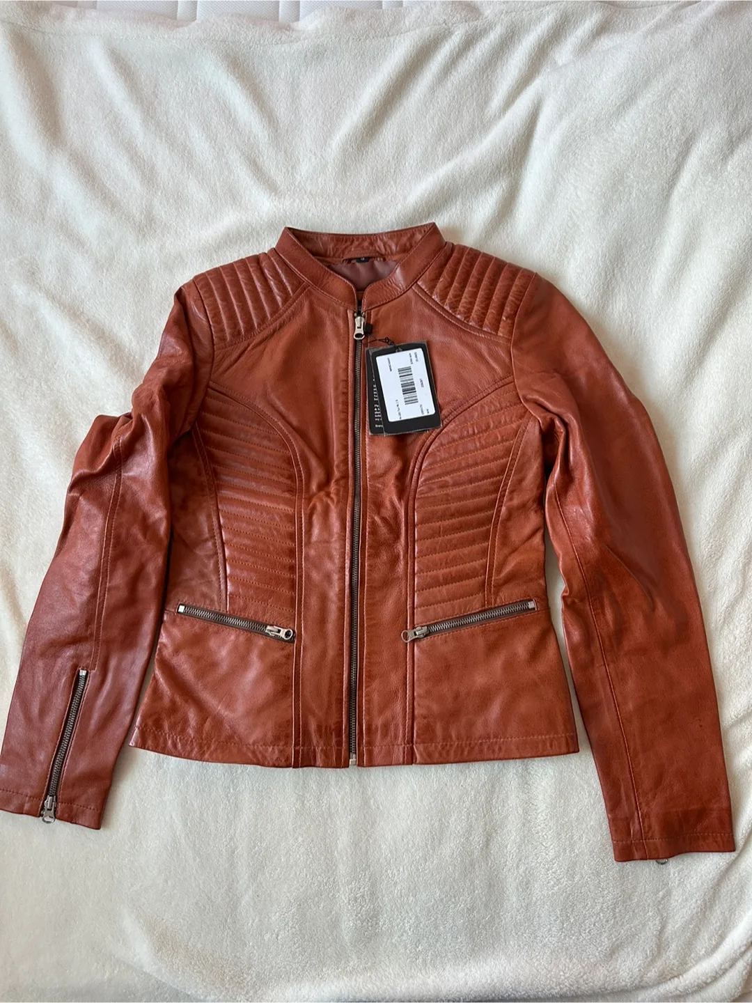 Brand new womens small Leather Jacket thumbnail
