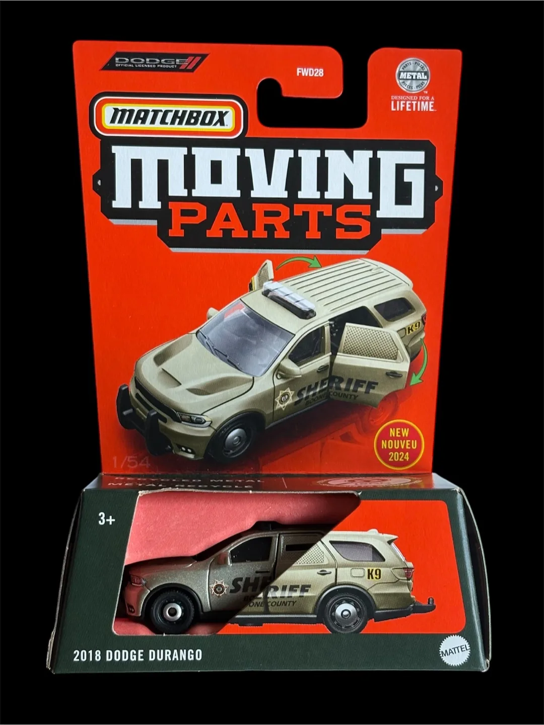 Matchbox 2018 Dodge Durango K-9 Unit thumbnail