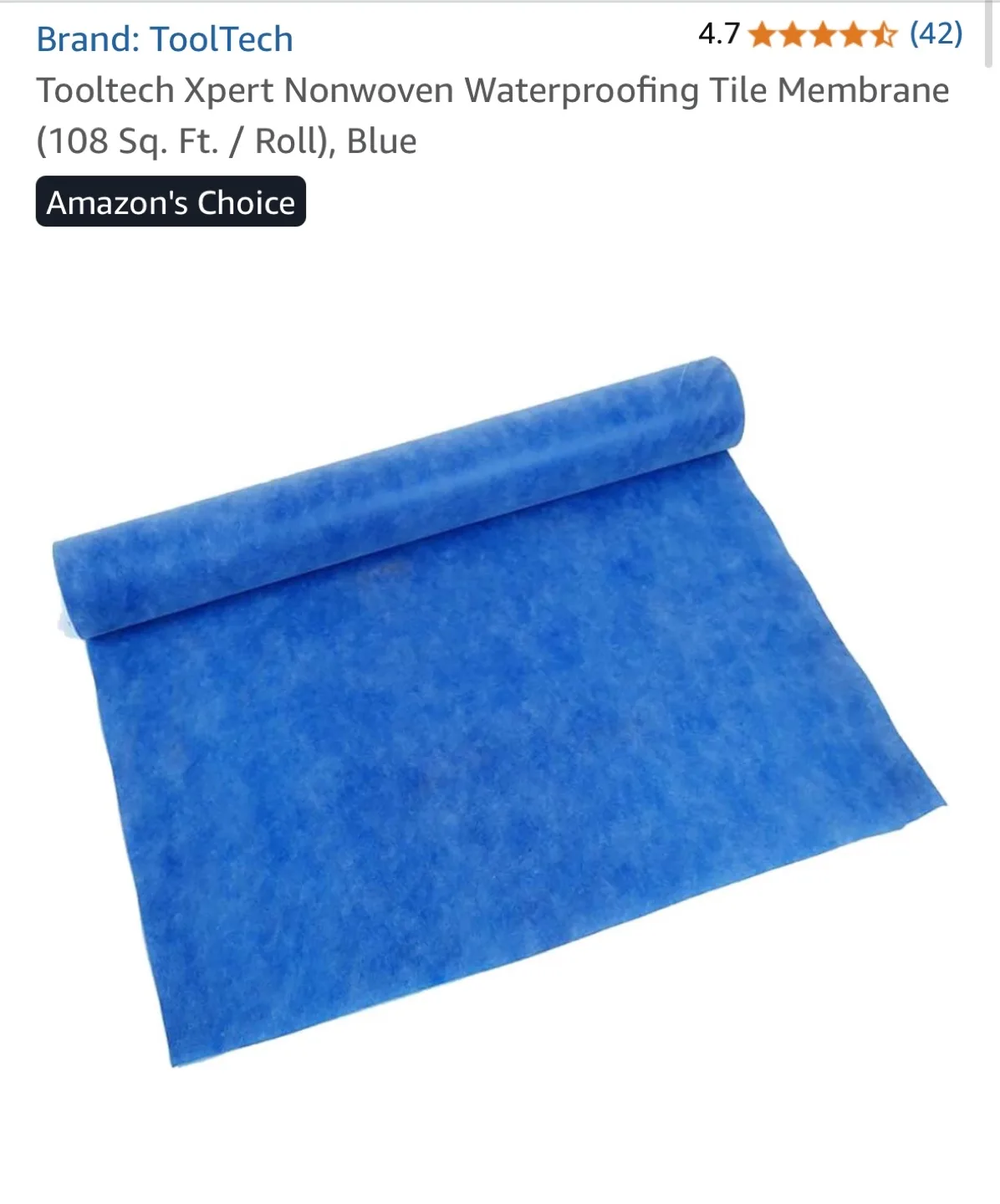 ToolTech Waterproofing Membrane (95 Sq. Ft. Remaining ) thumbnail