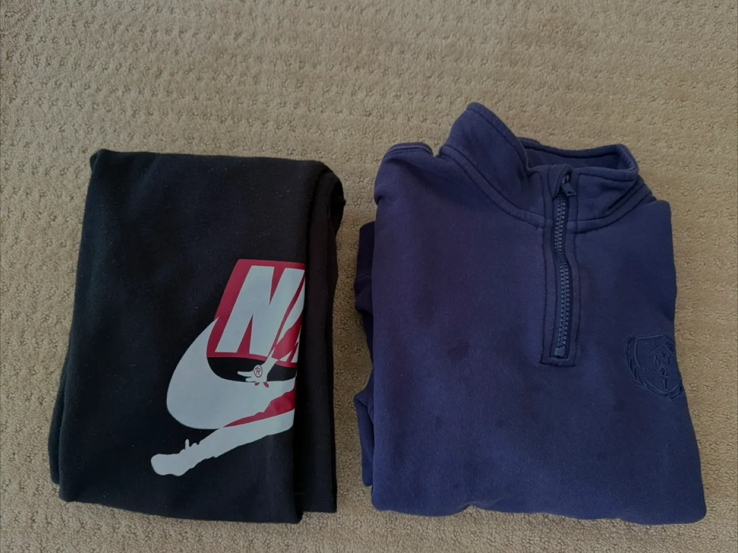 Kids Nike pants &  Blue sweater thumbnail