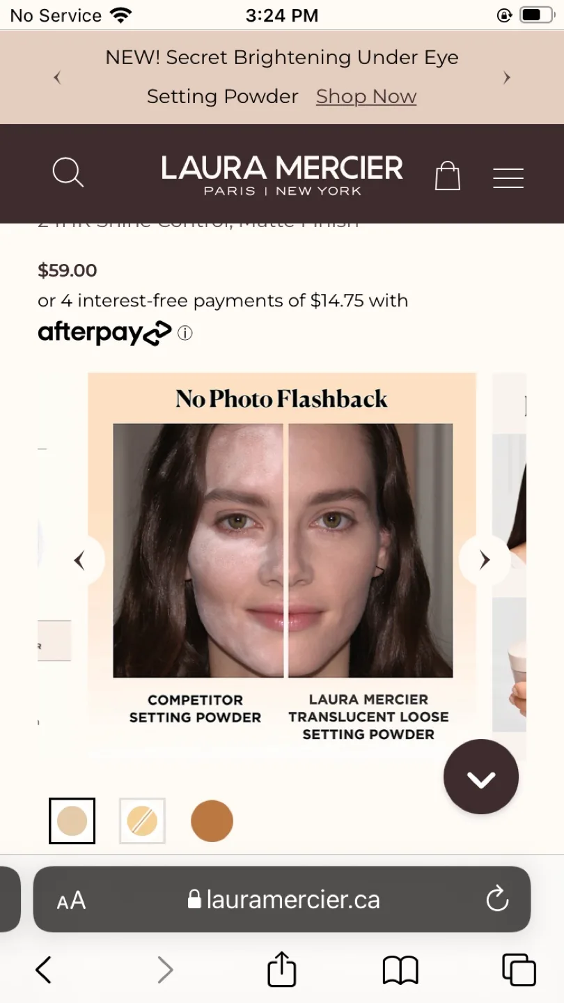 Sealed/ never used Lara Mercer translucent loose setting powder image indicator(2)