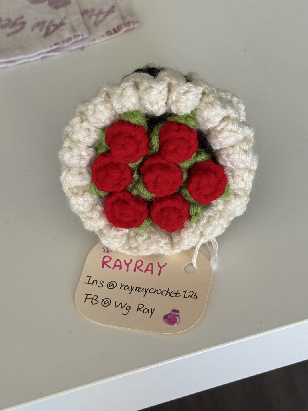 Handmade Crochet Rose Bouquet