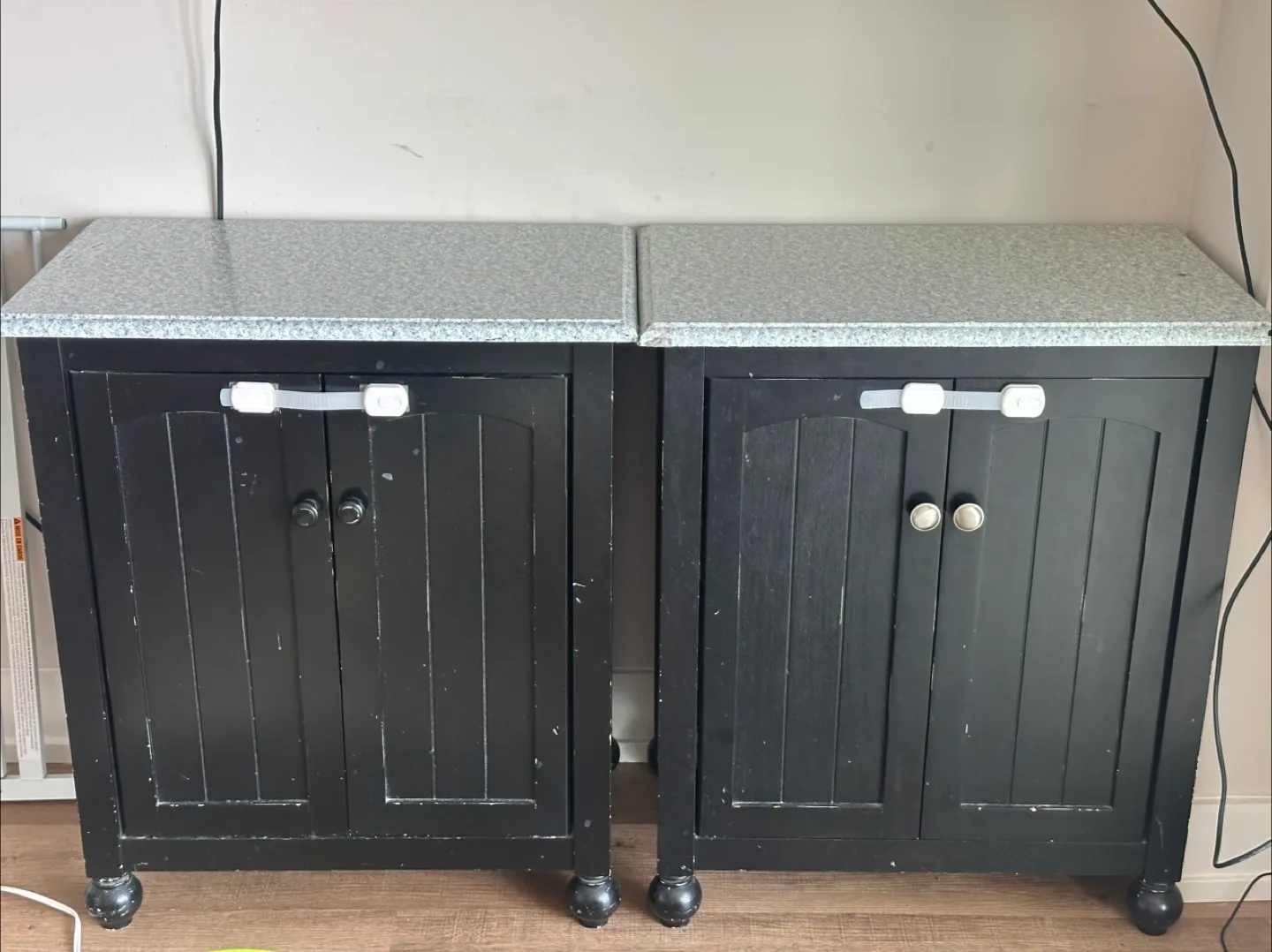 Two wooden storage Cabinets thumbnail