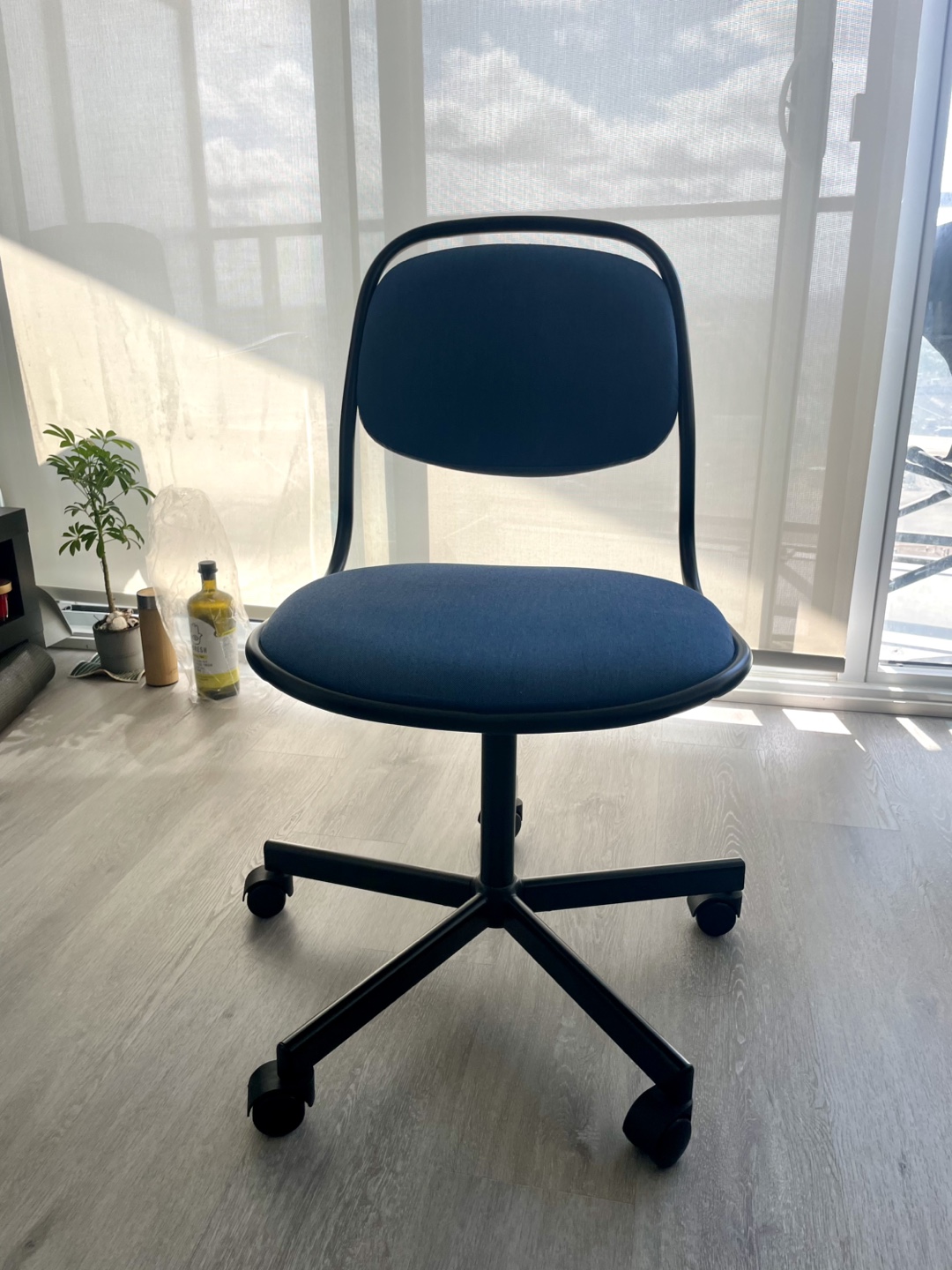 IKEA ÖRFJÄLL Swivel Chair - Blue
