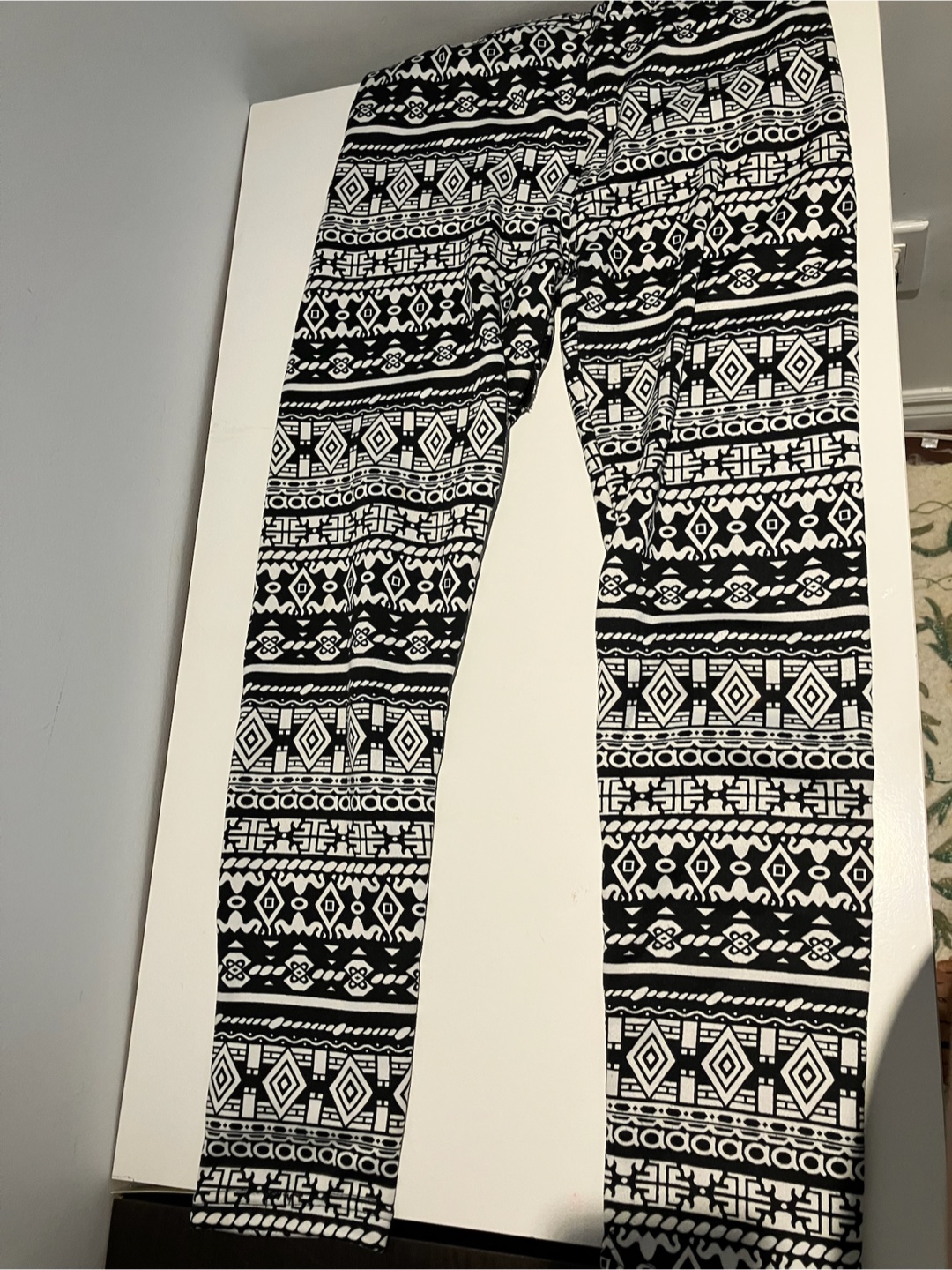 Patterned Fleece Lined Leggings - (8-11) - photo 2