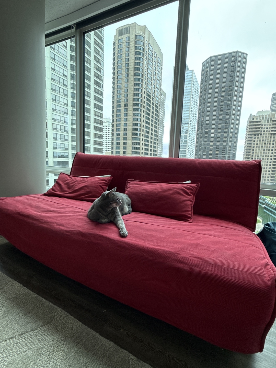 Red Sofa Bed - photo 2