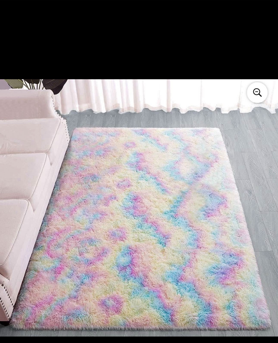 Rainbow Area Rug | Fluffy 8 x 10 ft