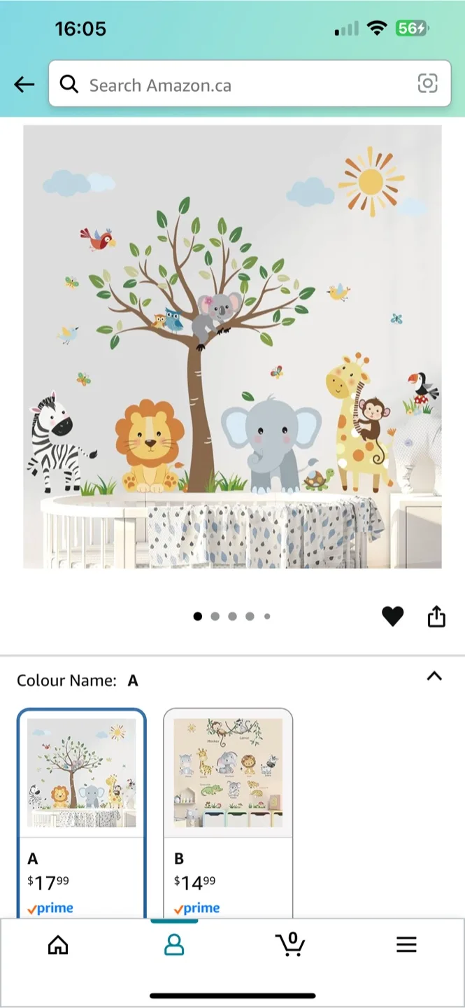 Jungle Animals Wall Decals - New thumbnail