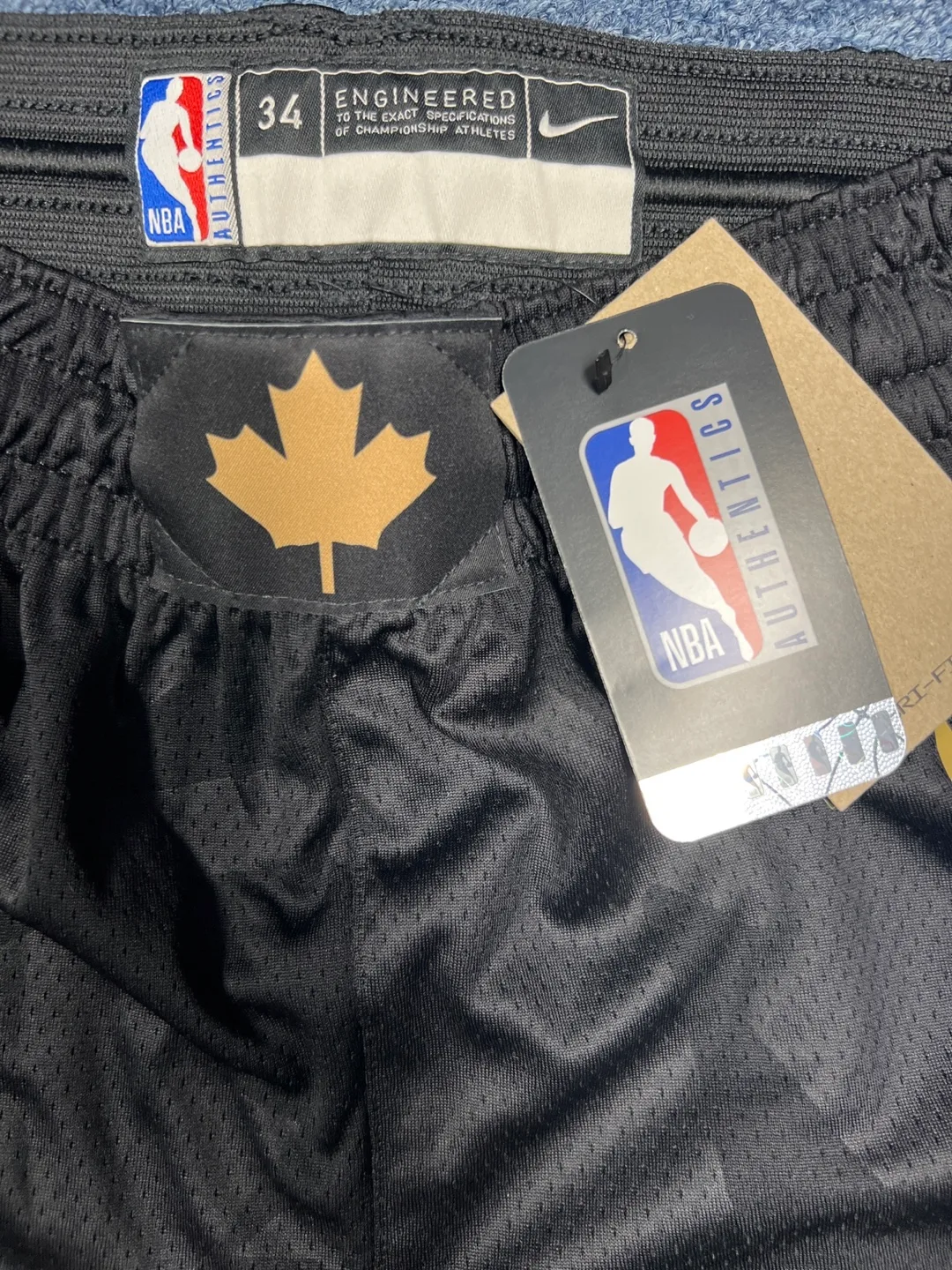 New Nike NBA Raptors Basketball Shorts - Size M image indicator(2)