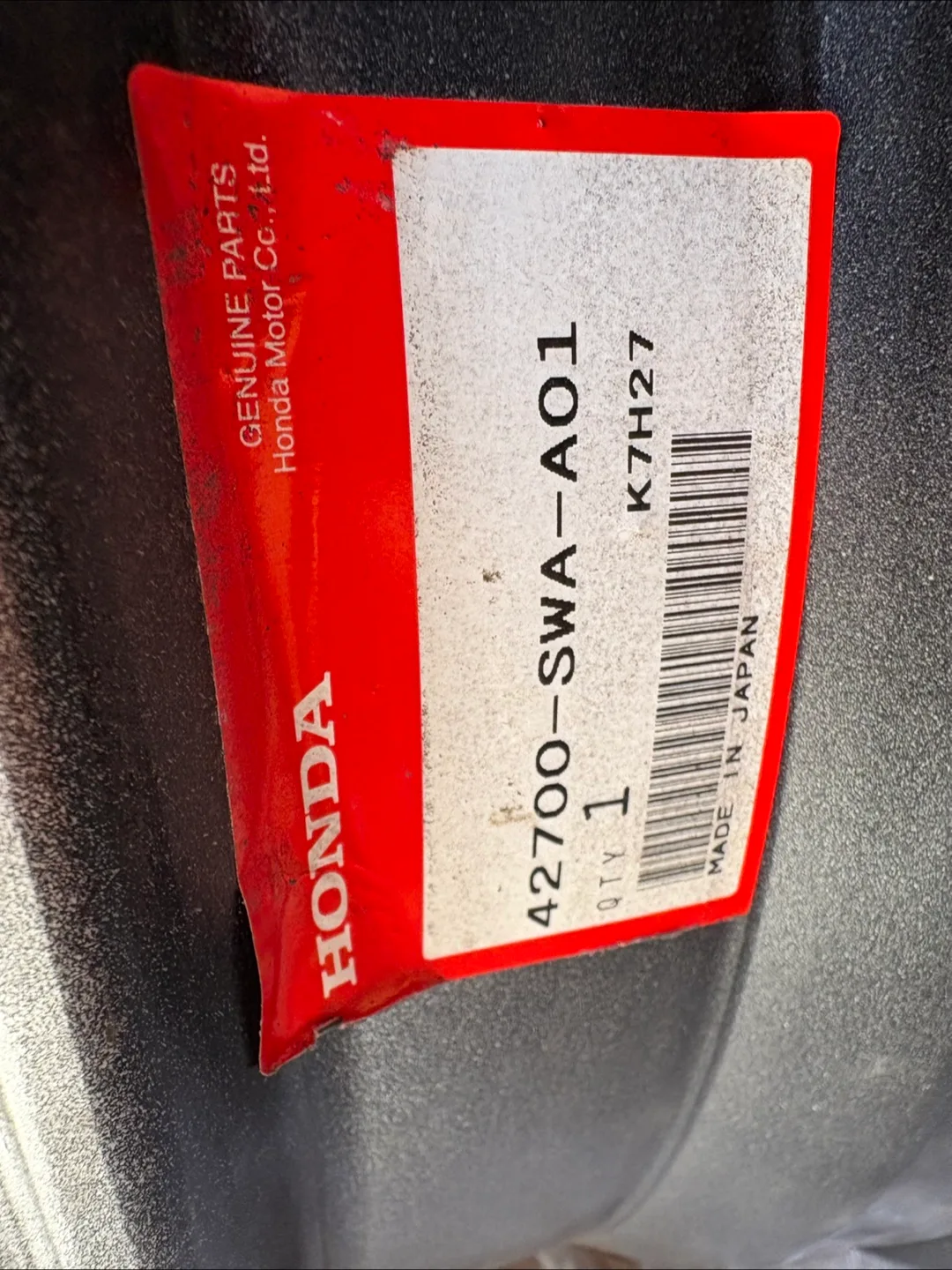 Honda 42700-SWA-A01 Steel Wheels - Set of 4 image indicator(2)