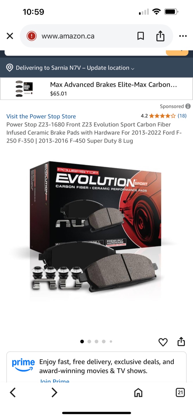 Power Stop Z23 Evolution Sport Brake Pads - photo 2